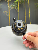 一器藏心经·紫砂纳万福｜郑求标大师｜双心经至尊藏品《匏尊壶》原矿极品朱泥还原烧·260cc