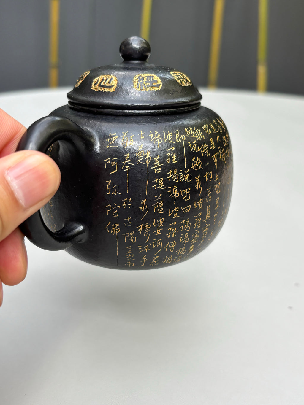 一器藏心经·紫砂纳万福｜郑求标大师｜双心经至尊藏品《匏尊壶》原矿极品朱泥还原烧·260cc