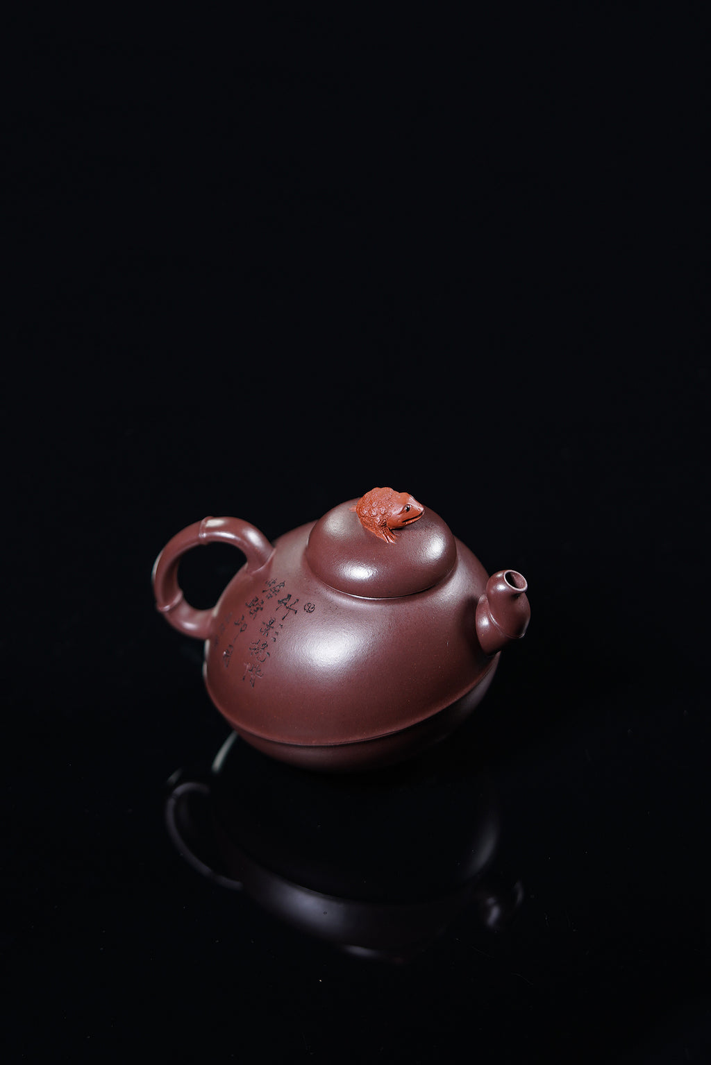 储立之大师 中国陶瓷艺术终身成就奖获得者 典藏重器【竹影蟾踪壶】原矿优质底槽清·300cc