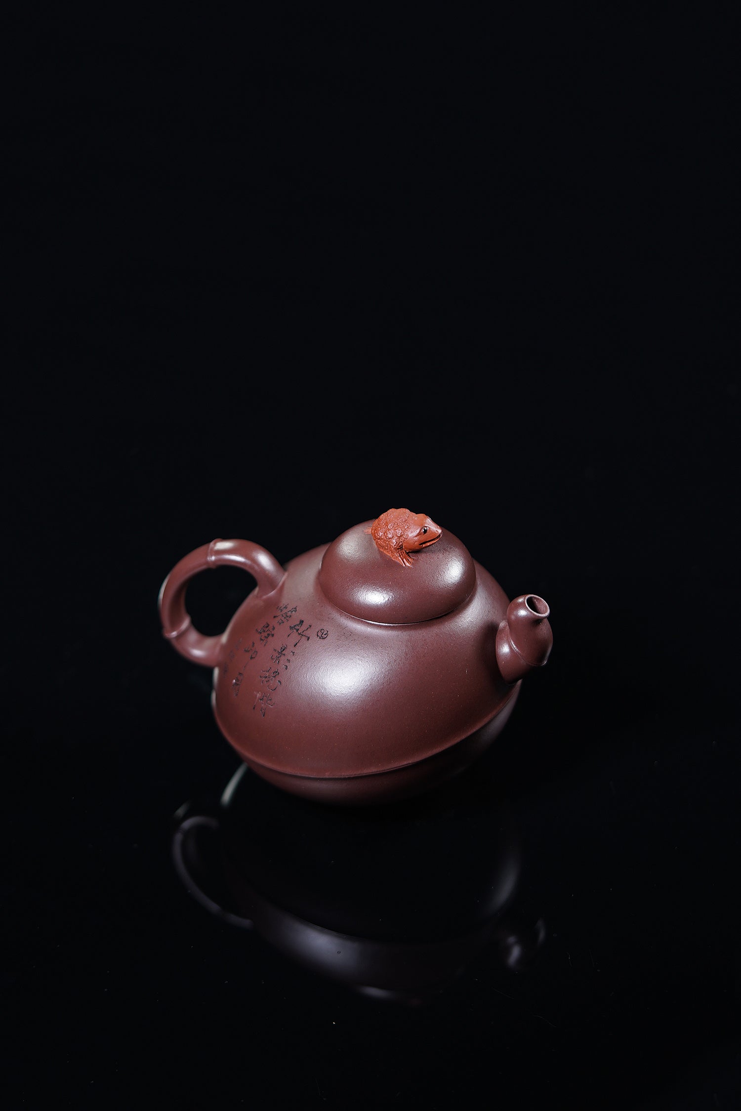 储立之大师 中国陶瓷艺术终身成就奖获得者 典藏重器【竹影蟾踪壶】原矿优质底槽清·300cc
