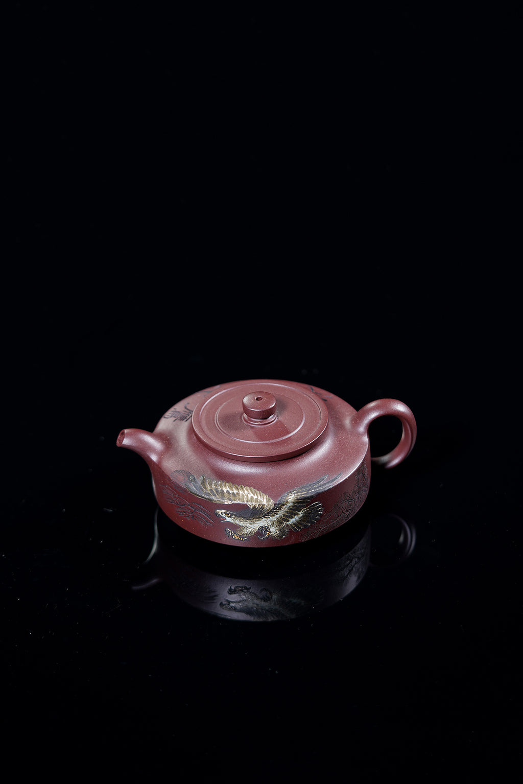紫砂泰斗顾景舟传承·双国大师之作【景舟周盘壶】原矿优质紫泥·260cc