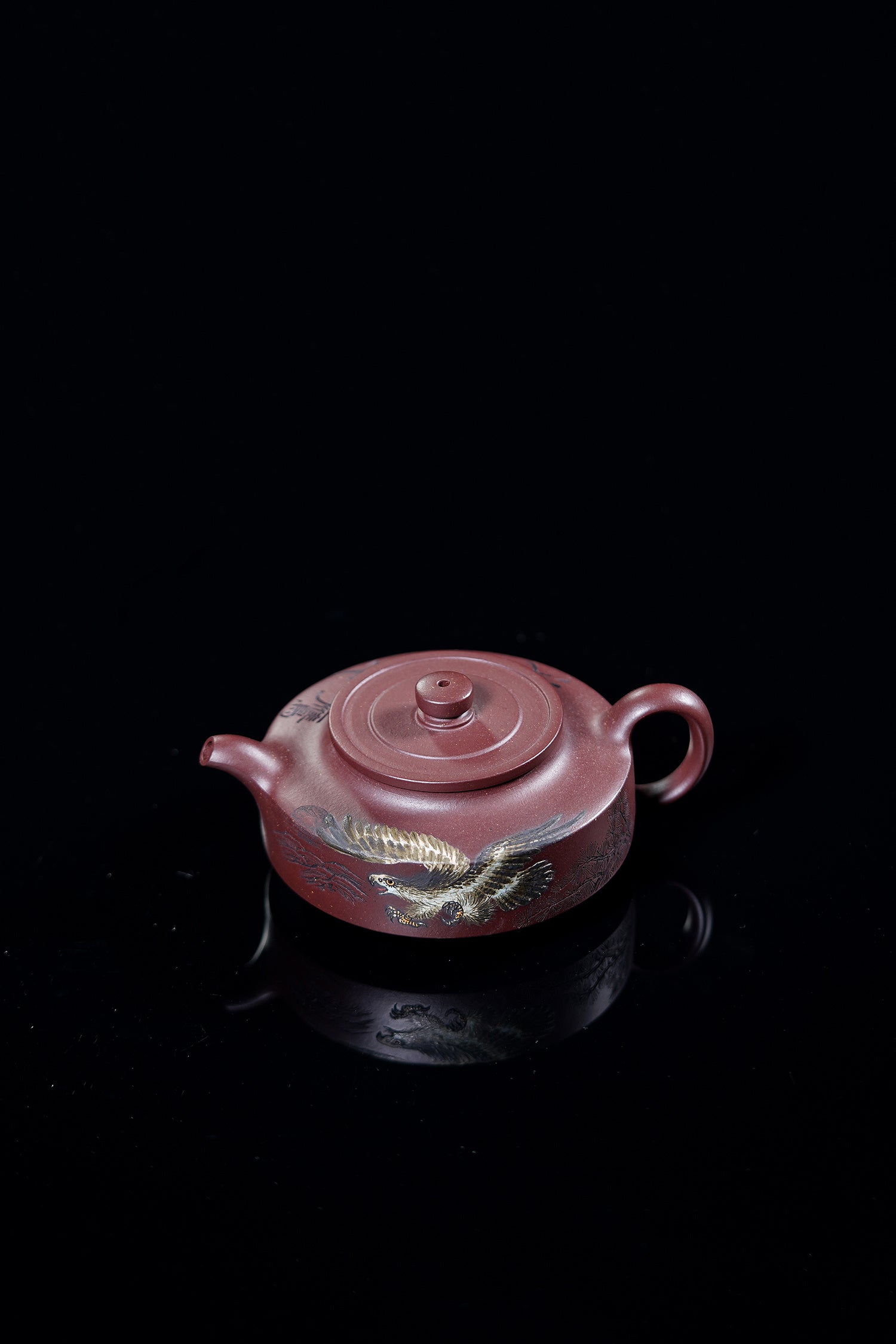 紫砂泰斗顾景舟传承·双国大师之作【景舟周盘壶】原矿优质紫泥·260cc