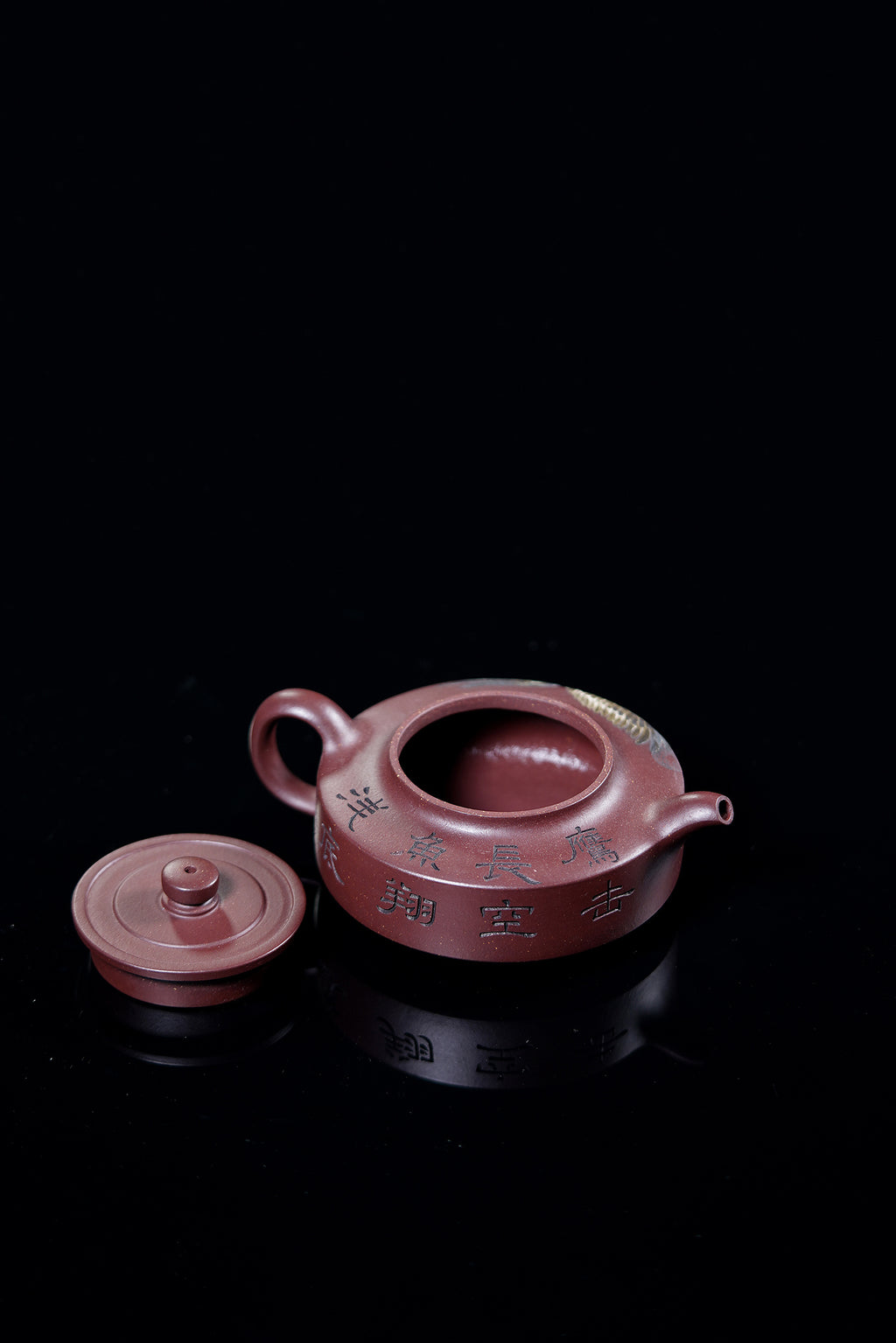 紫砂泰斗顾景舟传承·双国大师之作【景舟周盘壶】原矿优质紫泥·260cc