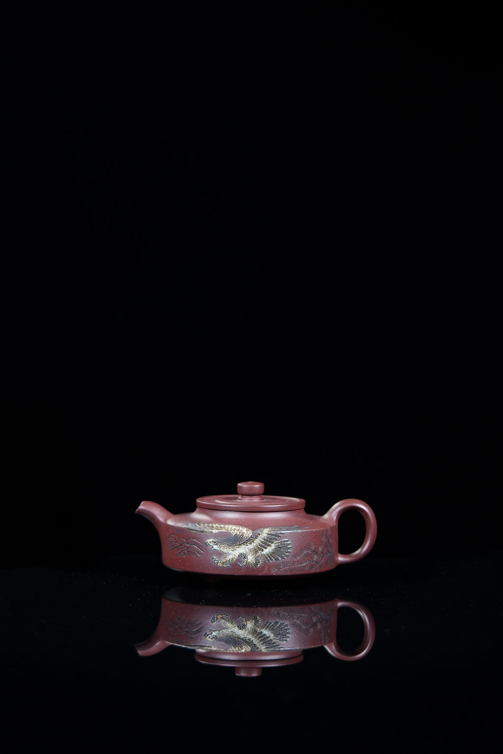 紫砂泰斗顾景舟传承·双国大师之作【景舟周盘壶】原矿优质紫泥·260cc