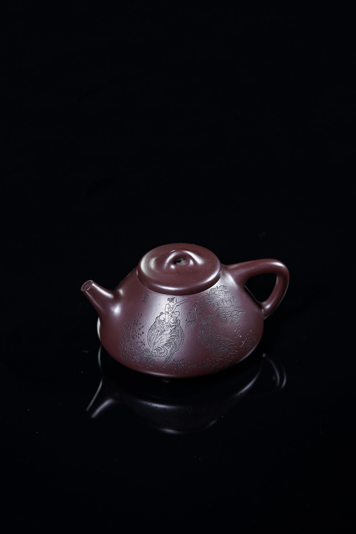 【昌鸿紫砂 礼藏至尊】国大师李昌鸿·臻品福利🧧紫砂泰斗顾景舟传承·双国大师之作【子冶石瓢壶】原矿优质白目紫泥·520cc
