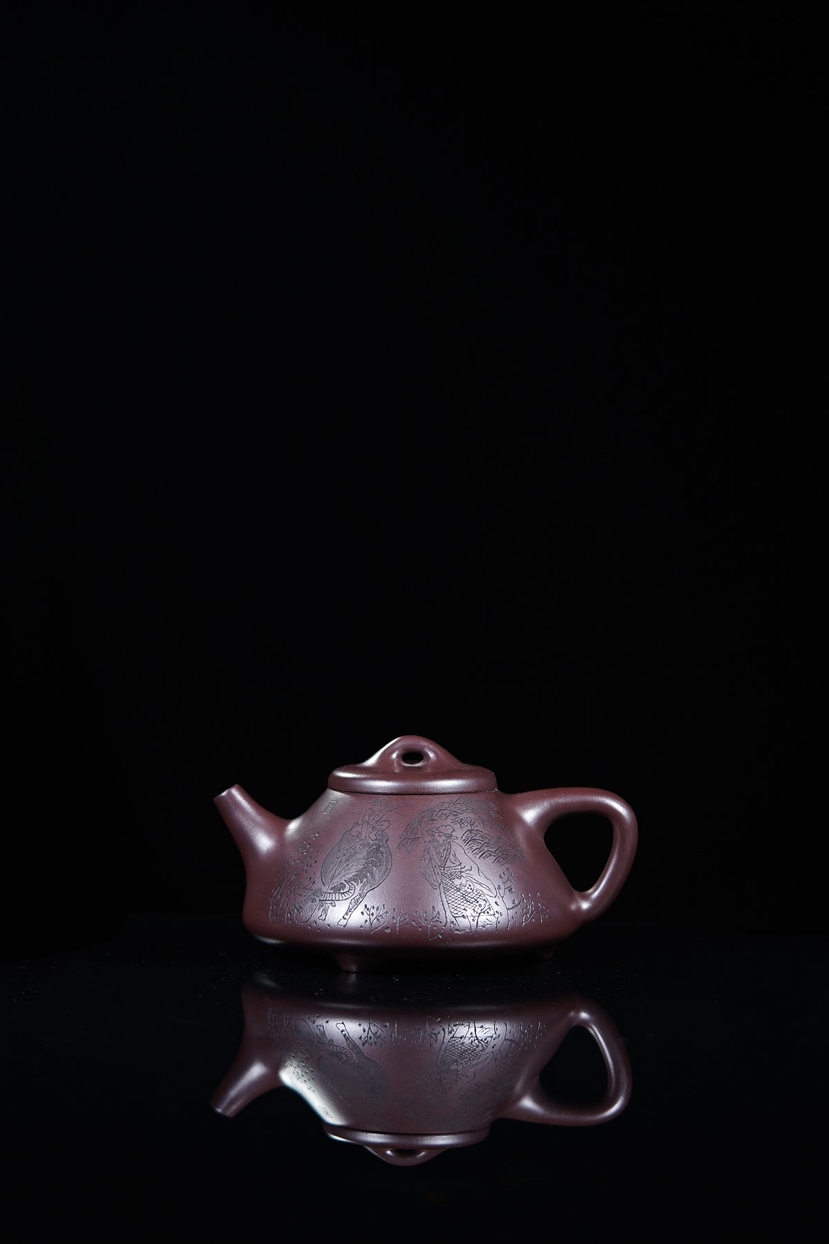 【昌鸿紫砂 礼藏至尊】国大师李昌鸿·臻品福利🧧紫砂泰斗顾景舟传承·双国大师之作【子冶石瓢壶】原矿优质白目紫泥·520cc - ZishaTeapotChina