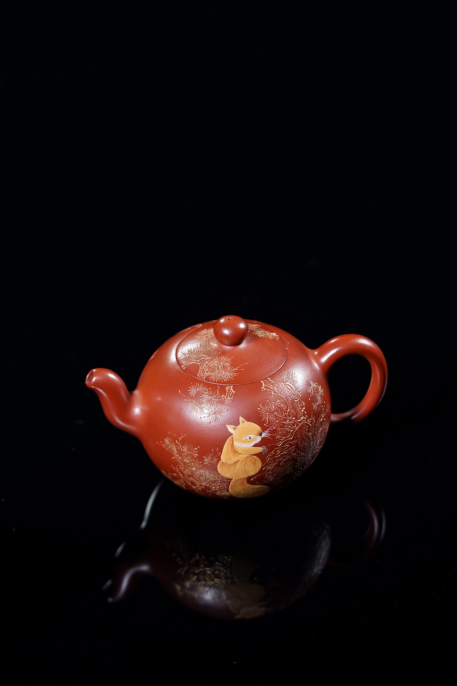 【昌鸿紫砂 礼藏至尊】国大师李昌鸿·臻品福利🧧紫砂泰斗顾景舟传承·双国大师之作【一粒珠壶】原矿优质红皮龙·500cc