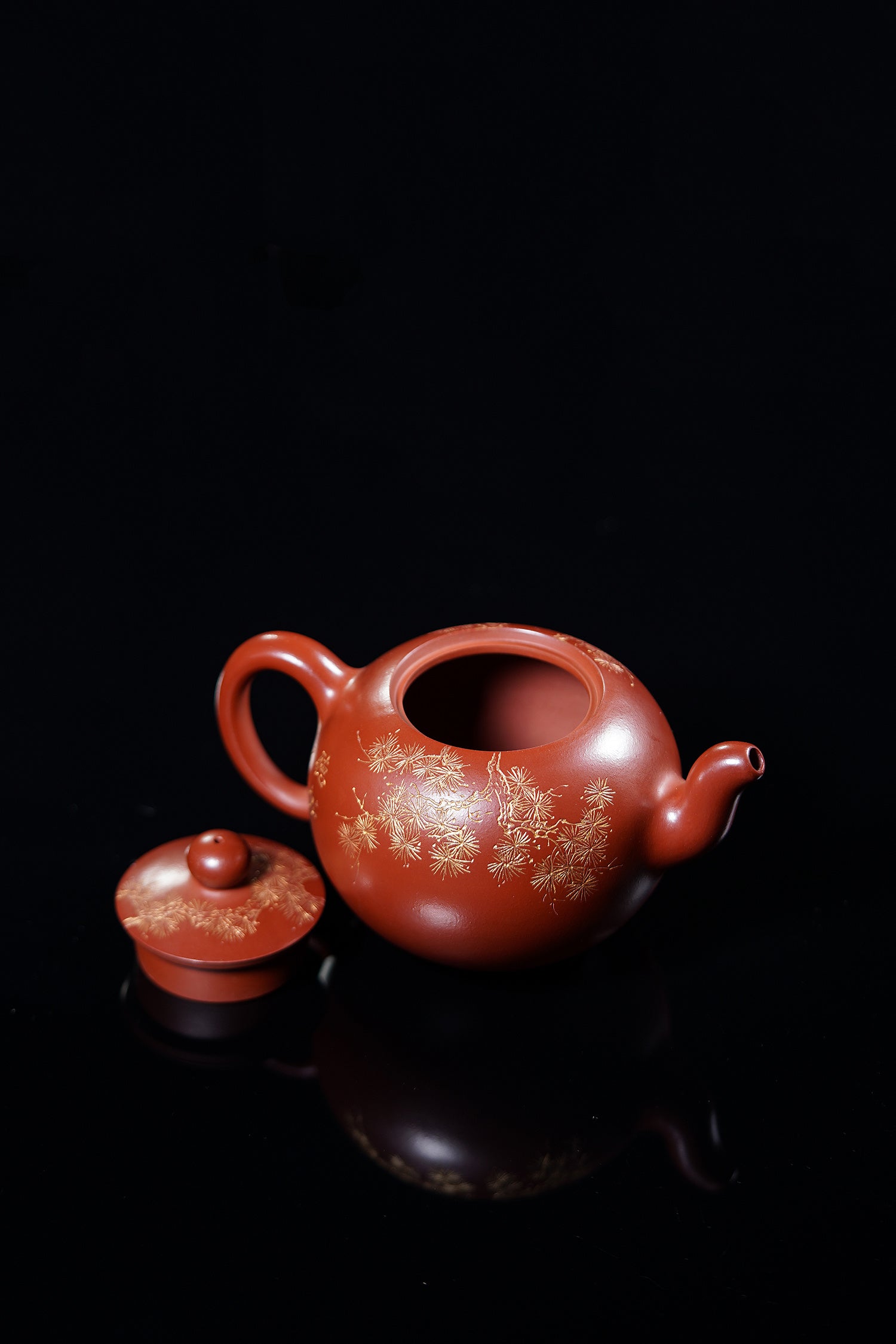 【昌鸿紫砂 礼藏至尊】国大师李昌鸿·臻品福利🧧紫砂泰斗顾景舟传承·双国大师之作【一粒珠壶】原矿优质红皮龙·500cc