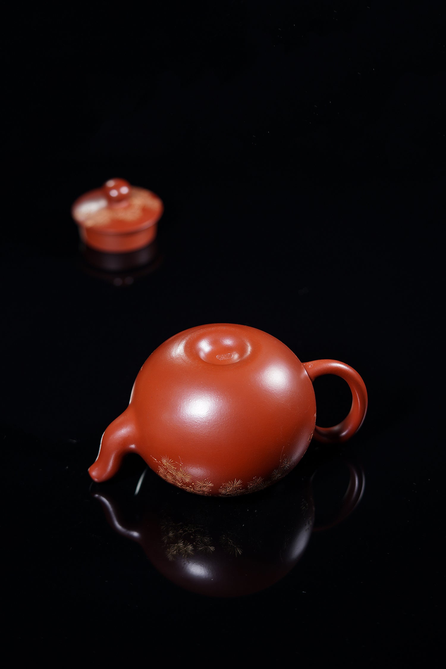 【昌鸿紫砂 礼藏至尊】国大师李昌鸿·臻品福利🧧紫砂泰斗顾景舟传承·双国大师之作【一粒珠壶】原矿优质红皮龙·500cc