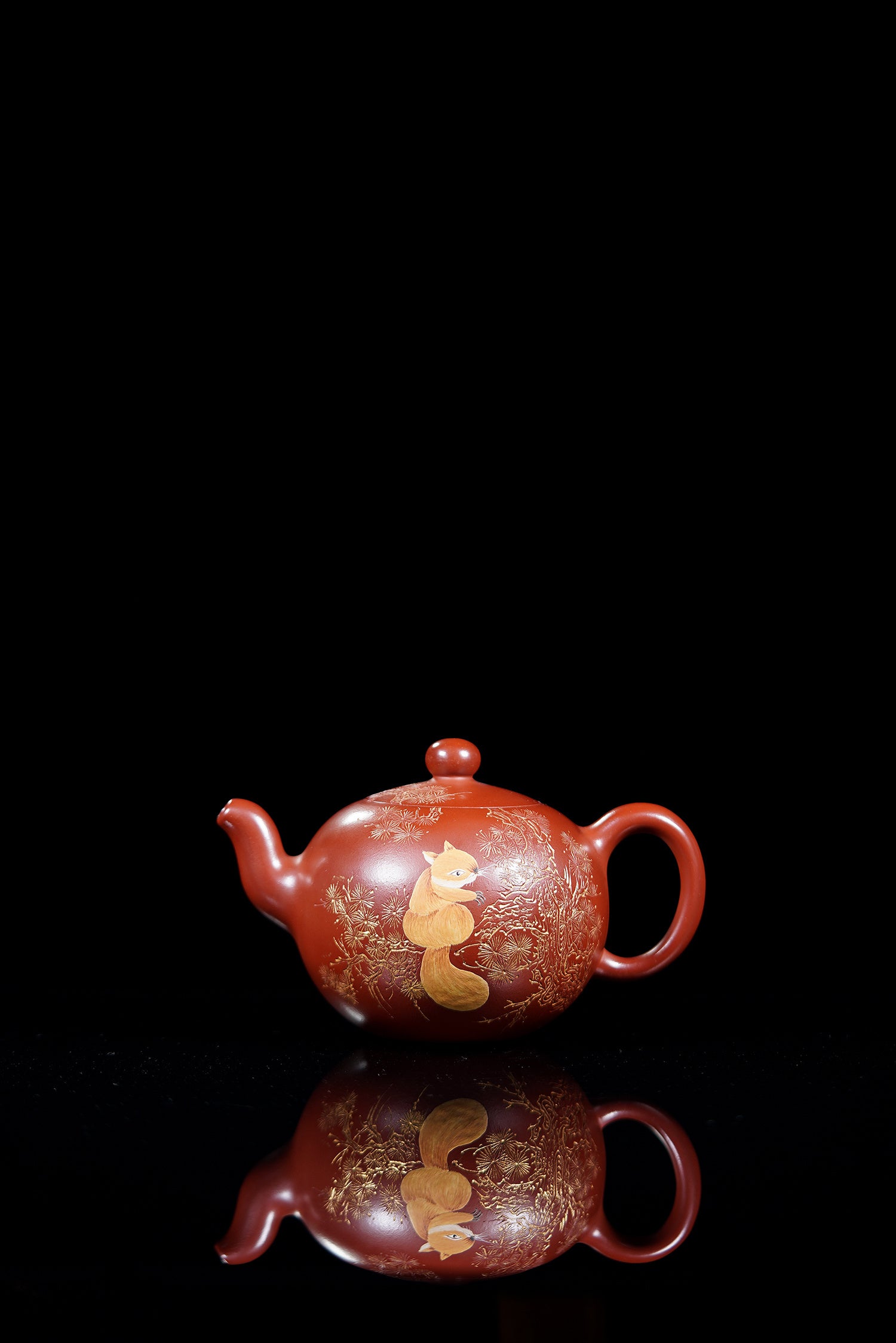 【昌鸿紫砂 礼藏至尊】国大师李昌鸿·臻品福利🧧紫砂泰斗顾景舟传承·双国大师之作【一粒珠壶】原矿优质红皮龙·500cc