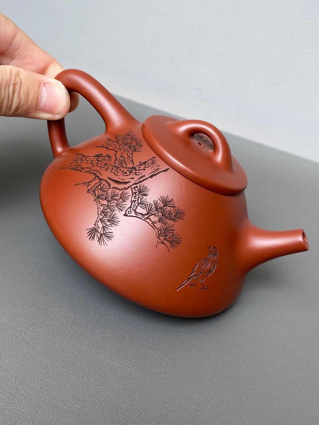 新品❤️｜储立之大拍40万 中国陶瓷艺术终身成就奖获得者 典藏重器【子冶石瓢壶】原矿优质朱泥·260cc