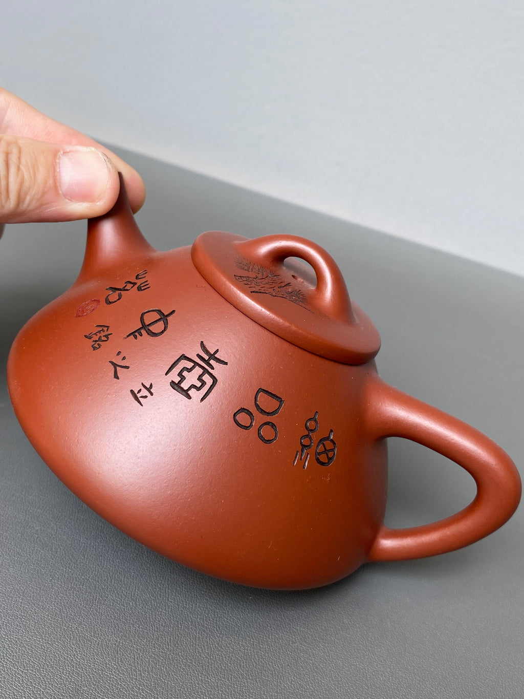 新品❤️｜储立之大拍40万 中国陶瓷艺术终身成就奖获得者 典藏重器【子冶石瓢壶】原矿优质朱泥·260cc