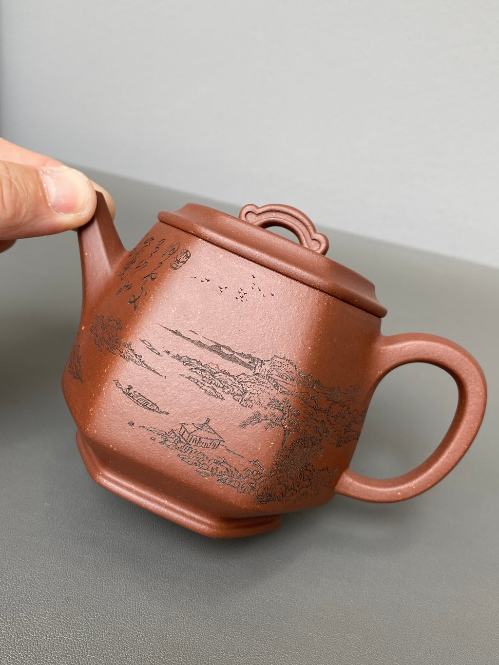 新品首发🧧宏林山水·礼藏天下｜陈宏林大师传世巅峰臻品【六方云顶壶】原矿优质底槽清·280cc