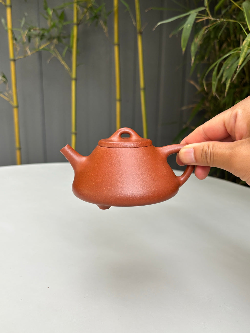 全砂新品🧧范泽锋大师高徒·省大师邱爽紫砂潜力重器【子冶石瓢】原矿优质纯砂降坡泥 220cc