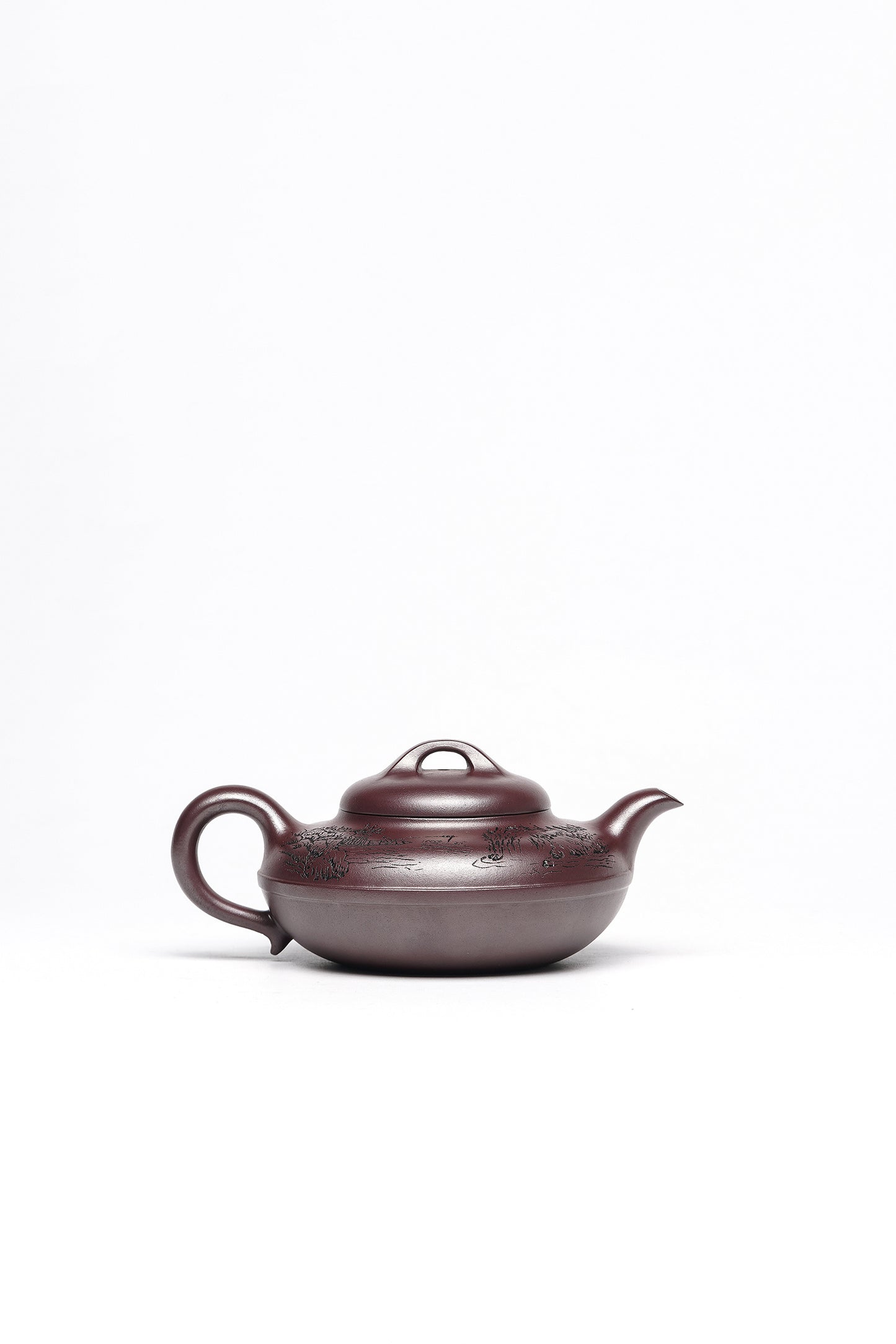 新品❤️立之紫砂 礼藏至尊｜储立之大师 中国陶瓷艺术终身成就奖获得者 典藏重器【线圆壶】原矿优质龙血砂·400cc