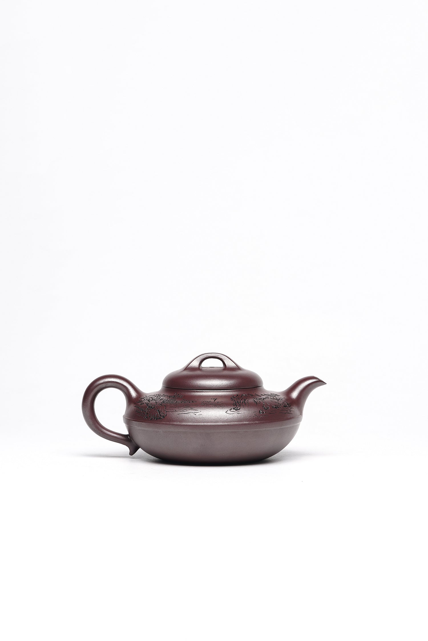 新品❤️立之紫砂 礼藏至尊｜储立之大师 中国陶瓷艺术终身成就奖获得者 典藏重器【线圆壶】原矿优质龙血砂·400cc