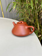 范泽锋大师高徒·省大师邱爽紫砂潜力重器【子冶石瓢壶】原矿优质粗砂朱泥·170cc - ZishaTeapotChina