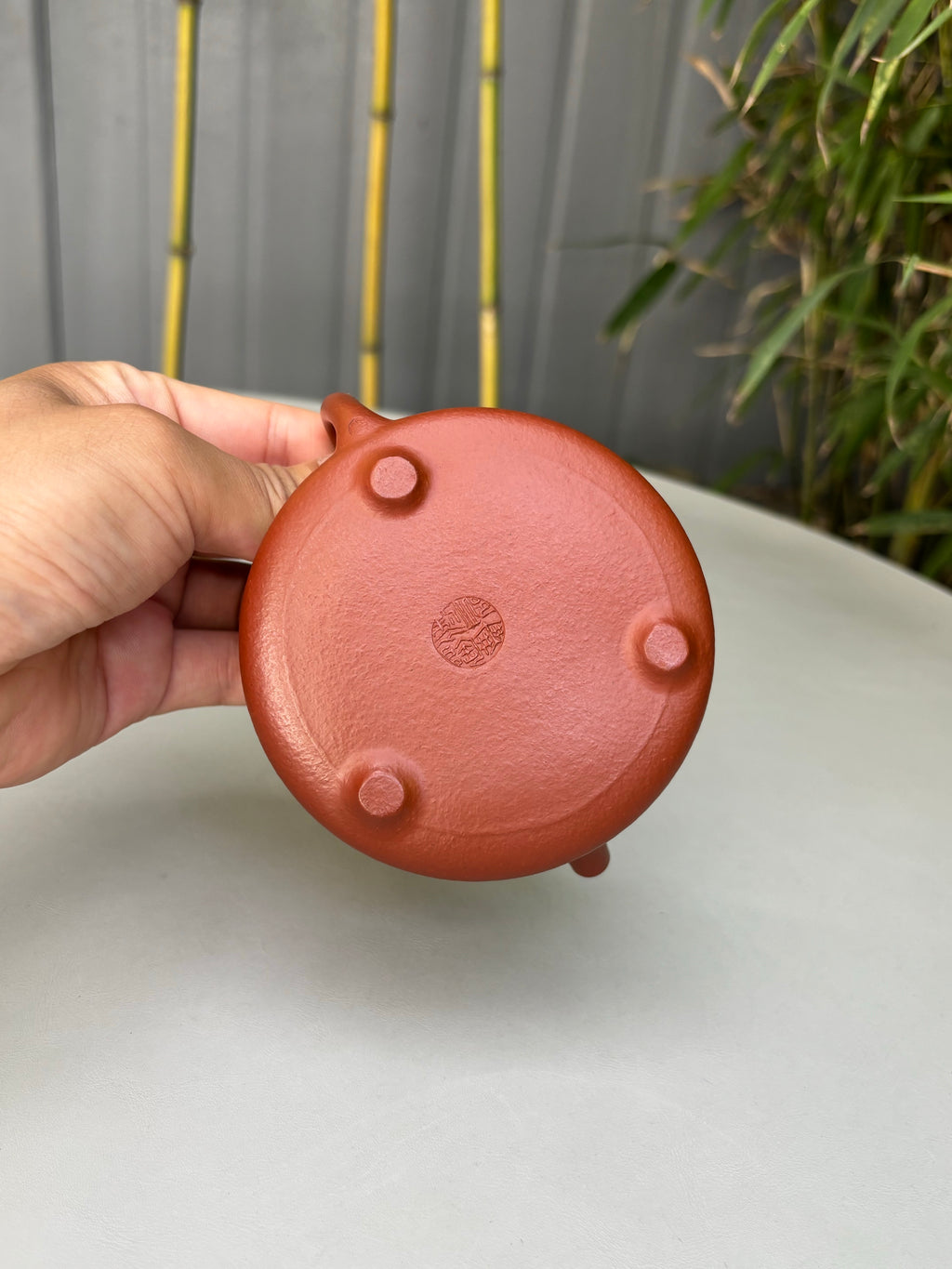 范泽锋大师高徒·省大师邱爽紫砂潜力重器【子冶石瓢壶】原矿优质粗砂朱泥·170cc - ZishaTeapotChina