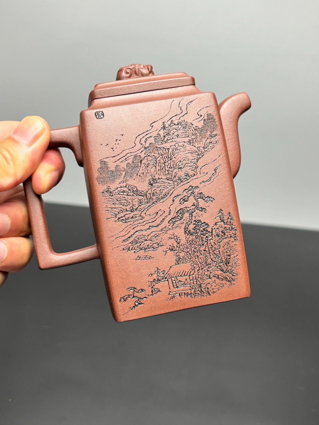 新品首发🧧宏林山水·礼藏天下｜陈宏林大师传世巅峰臻品【方尊壶】原矿优质底槽清·280cc