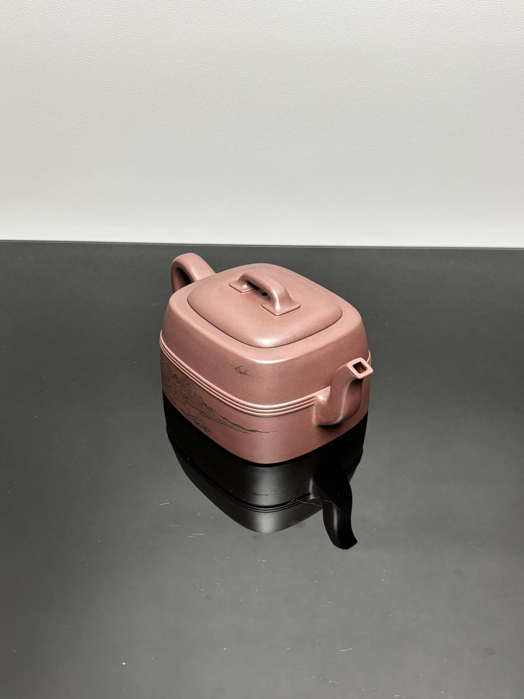 新品首发🧧宏林山水·礼藏天下｜陈宏林大师传世巅峰臻品【四方映月壶】原矿优质老紫泥·280cc