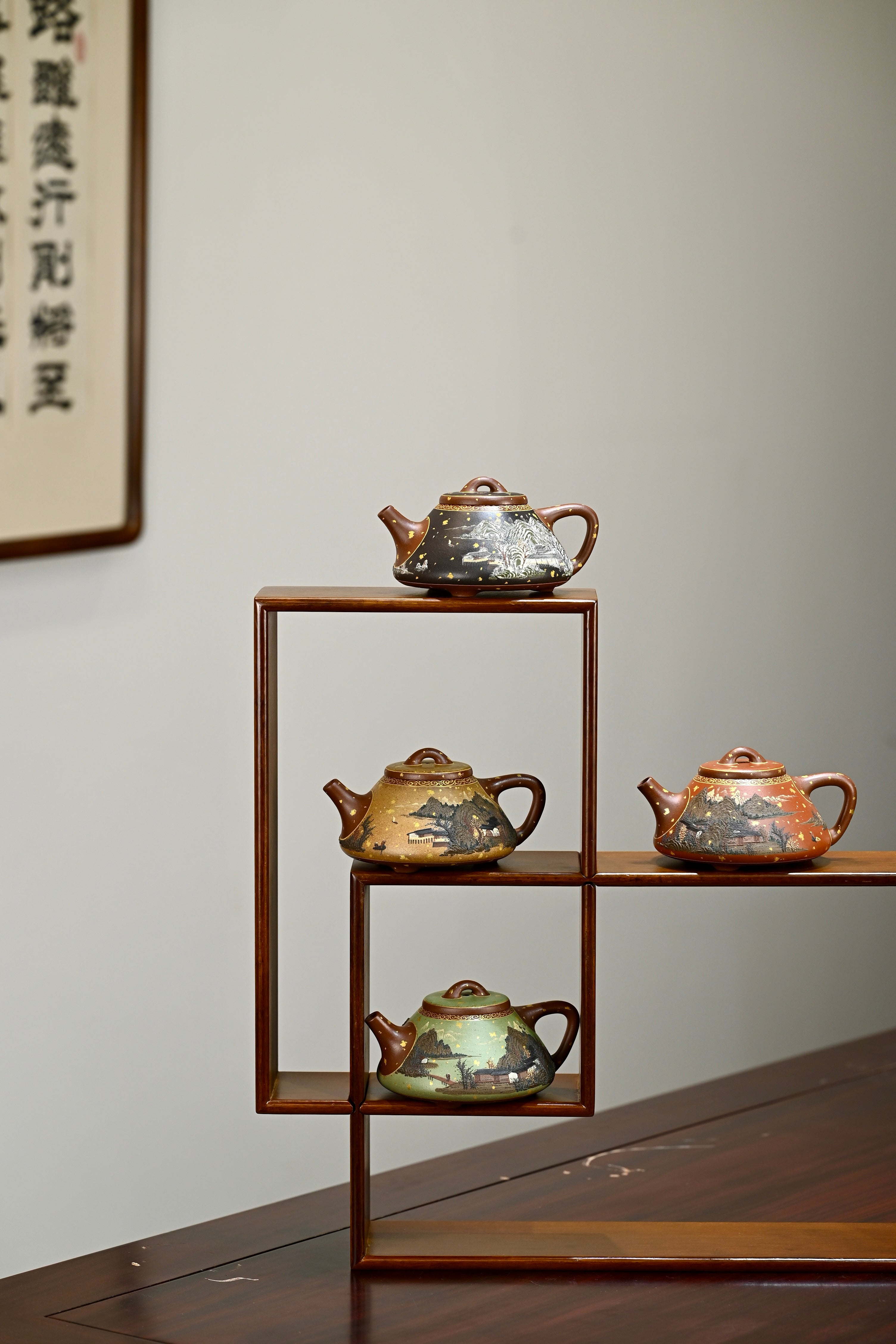 子冶石瓢·春夏秋冬 /六届全手工大赛一等奖高工施昌作品/容量320cc/原矿底槽清 （单壶价）