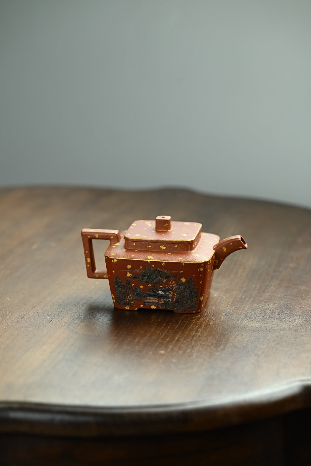 传香·全手工/六届全手工大赛一等奖高工施昌作品 /容量280cc/原矿降坡泥洒金