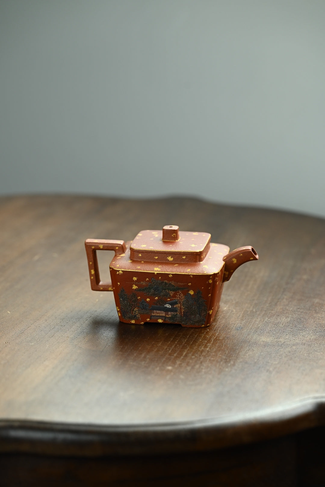 传香·全手工/六届全手工大赛一等奖高工施昌作品 /容量280cc/原矿降坡泥洒金