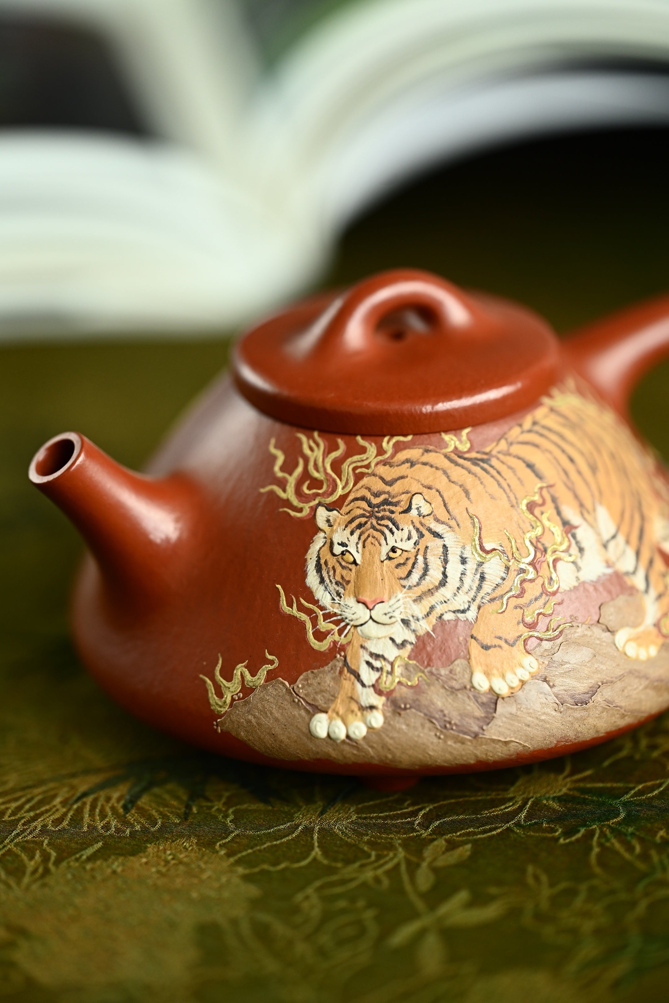 子冶石瓢·全手工 /容量200cc/朱泥描金