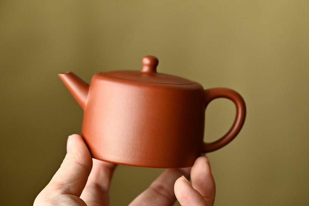 汲泉·全手工 大拍陶手朱朝辉作品（师承陈国良大师）/容量130cc/原矿朱泥
