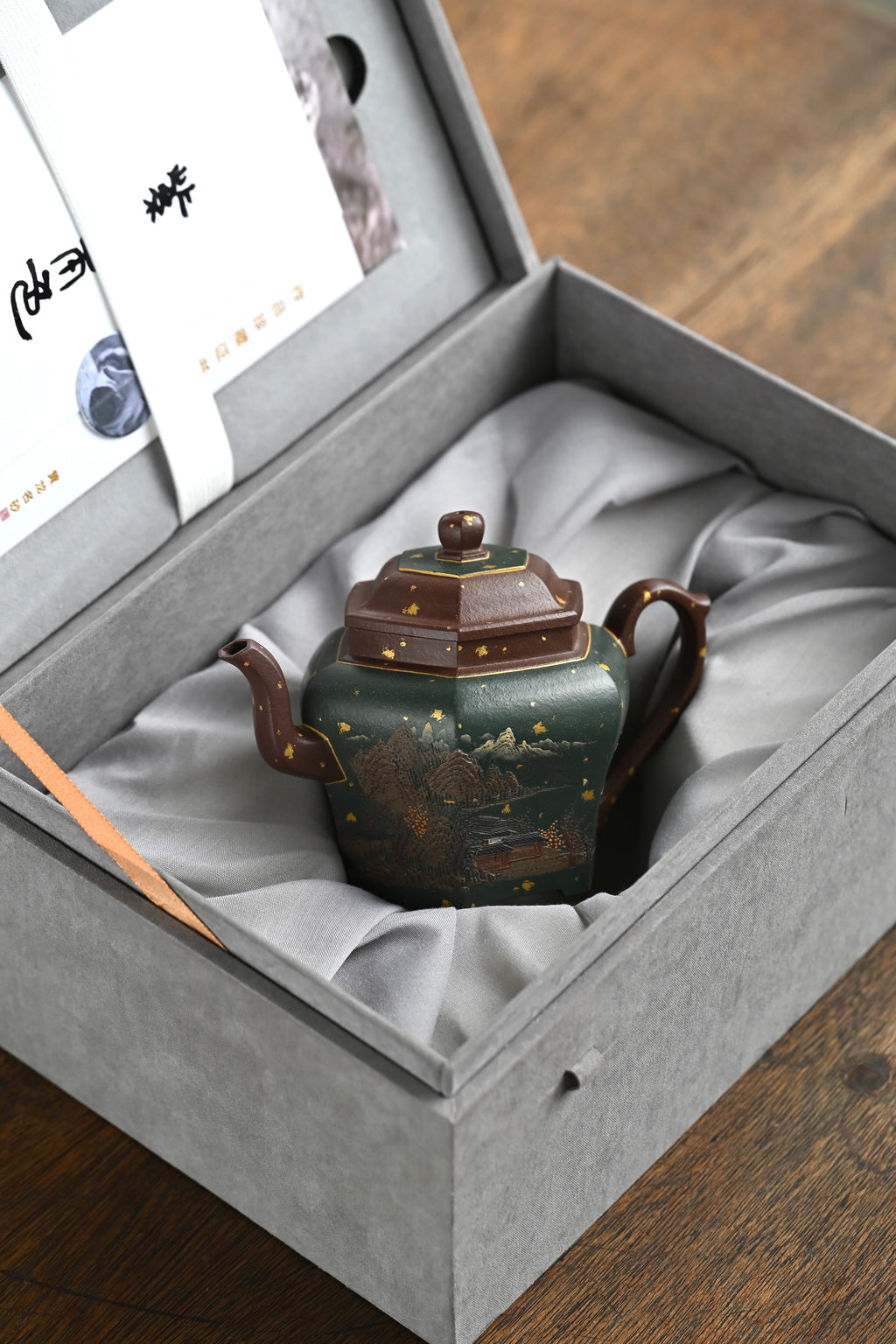 六方宫灯·全手工/六届全手工大赛一等奖高工施昌作品 /容量280cc/原矿底槽清