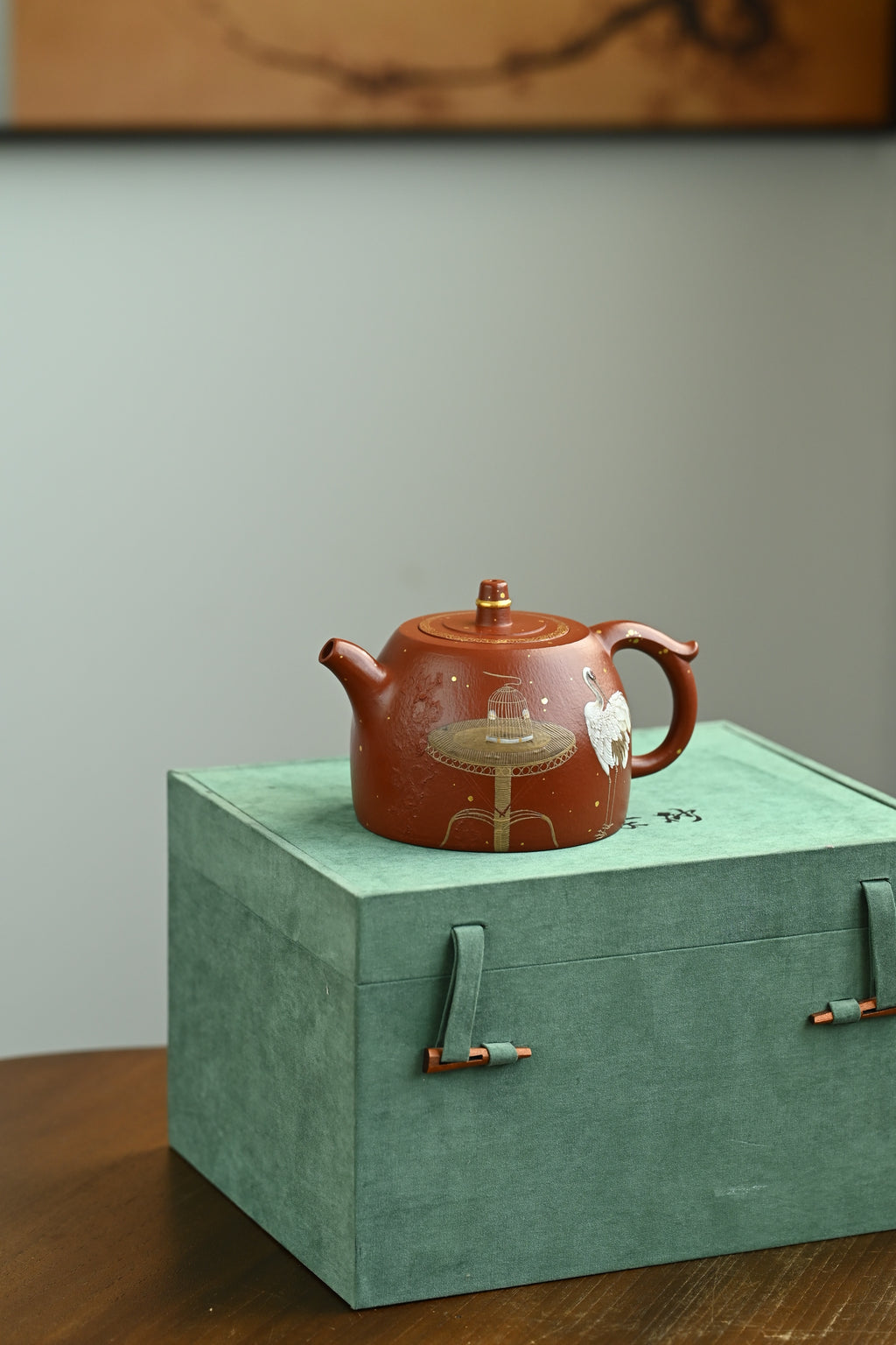 井栏·全手工大拍陶手雷罡作品（师承范伟群）/容量380cc/家藏朱泥