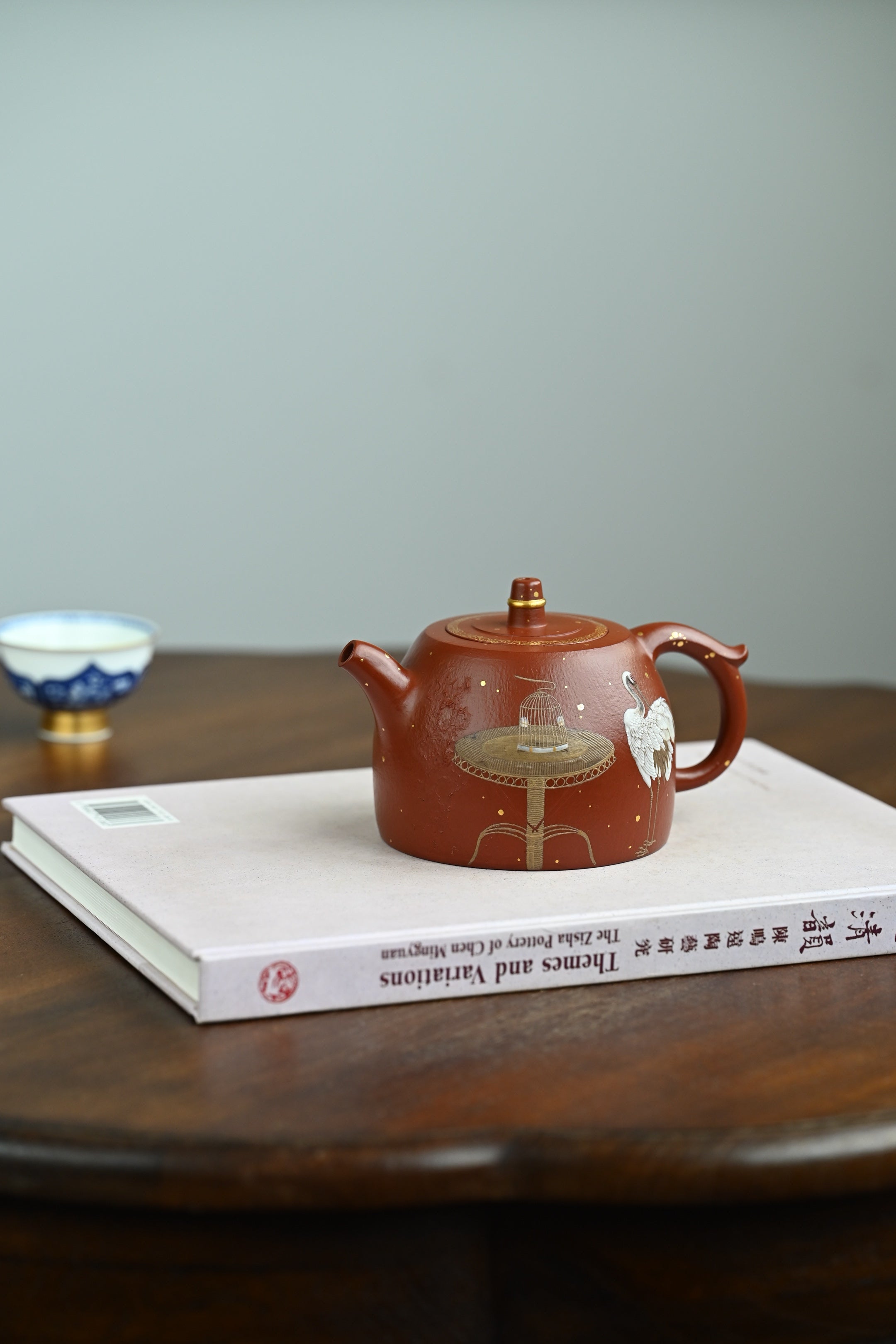 井栏·全手工大拍陶手雷罡作品（师承范伟群）/容量380cc/家藏朱泥