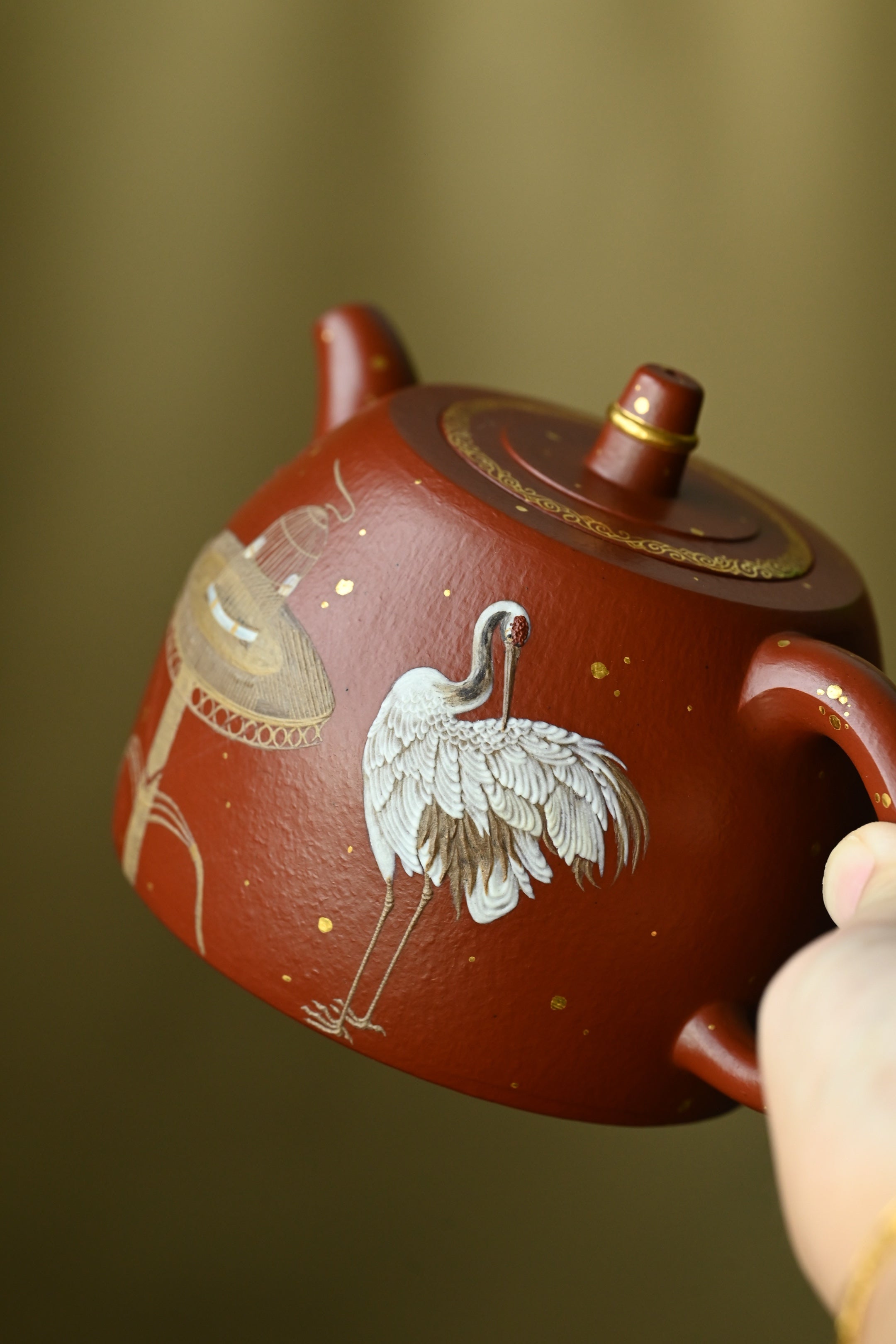 井栏·全手工大拍陶手雷罡作品（师承范伟群）/容量380cc/家藏朱泥