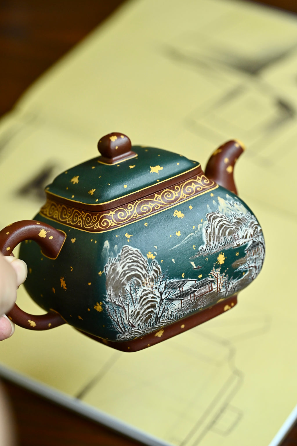 玉禄套组·全手工 /六届全手工大赛一等奖高工施昌作品 /容量400cc/原矿底槽清