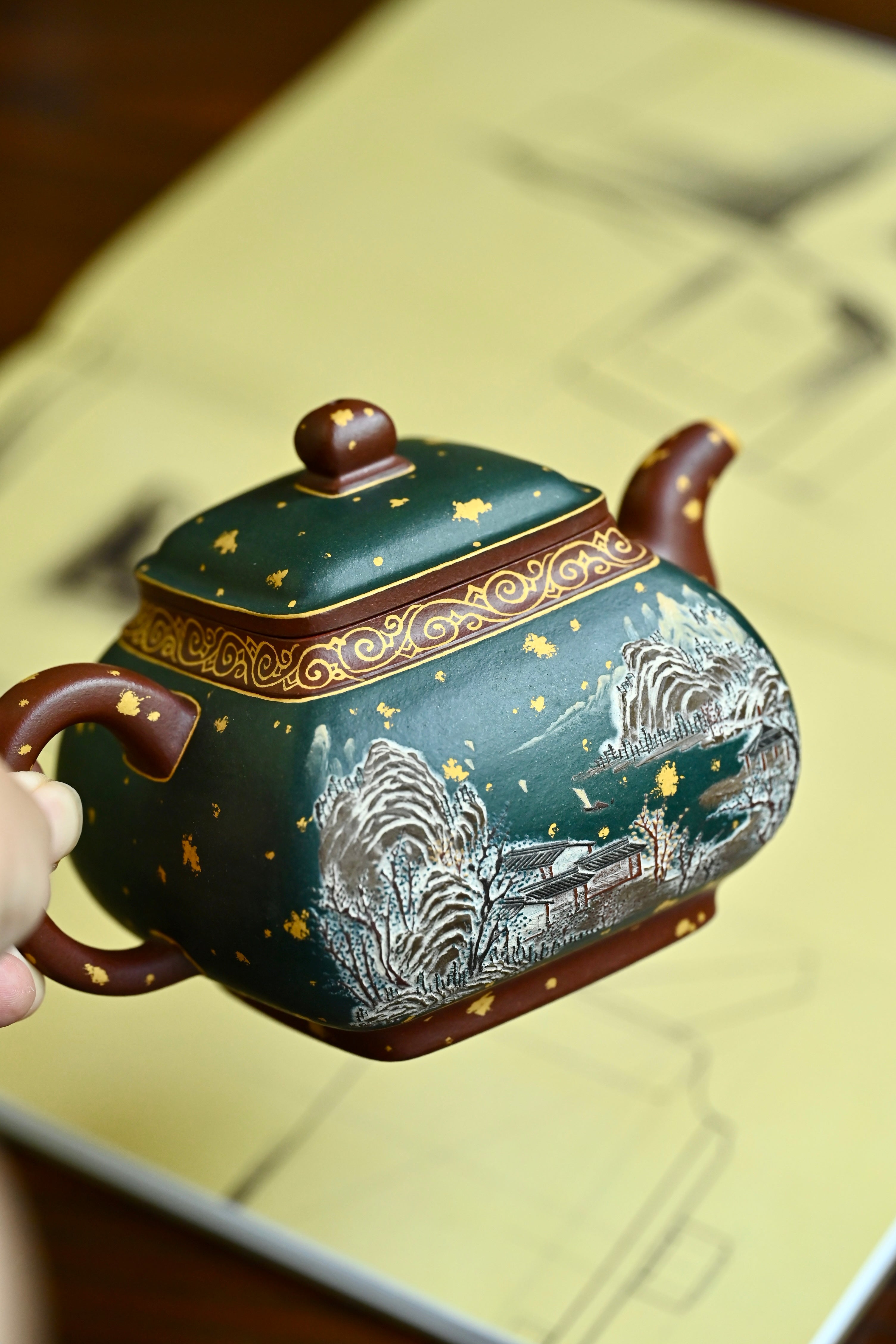 玉禄套组·全手工 /六届全手工大赛一等奖高工施昌作品 /容量400cc/原矿底槽清