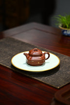 小竹鼓·全手工/大拍陶手雷罡作品（师承范伟群）/容量120cc/朱泥炝金