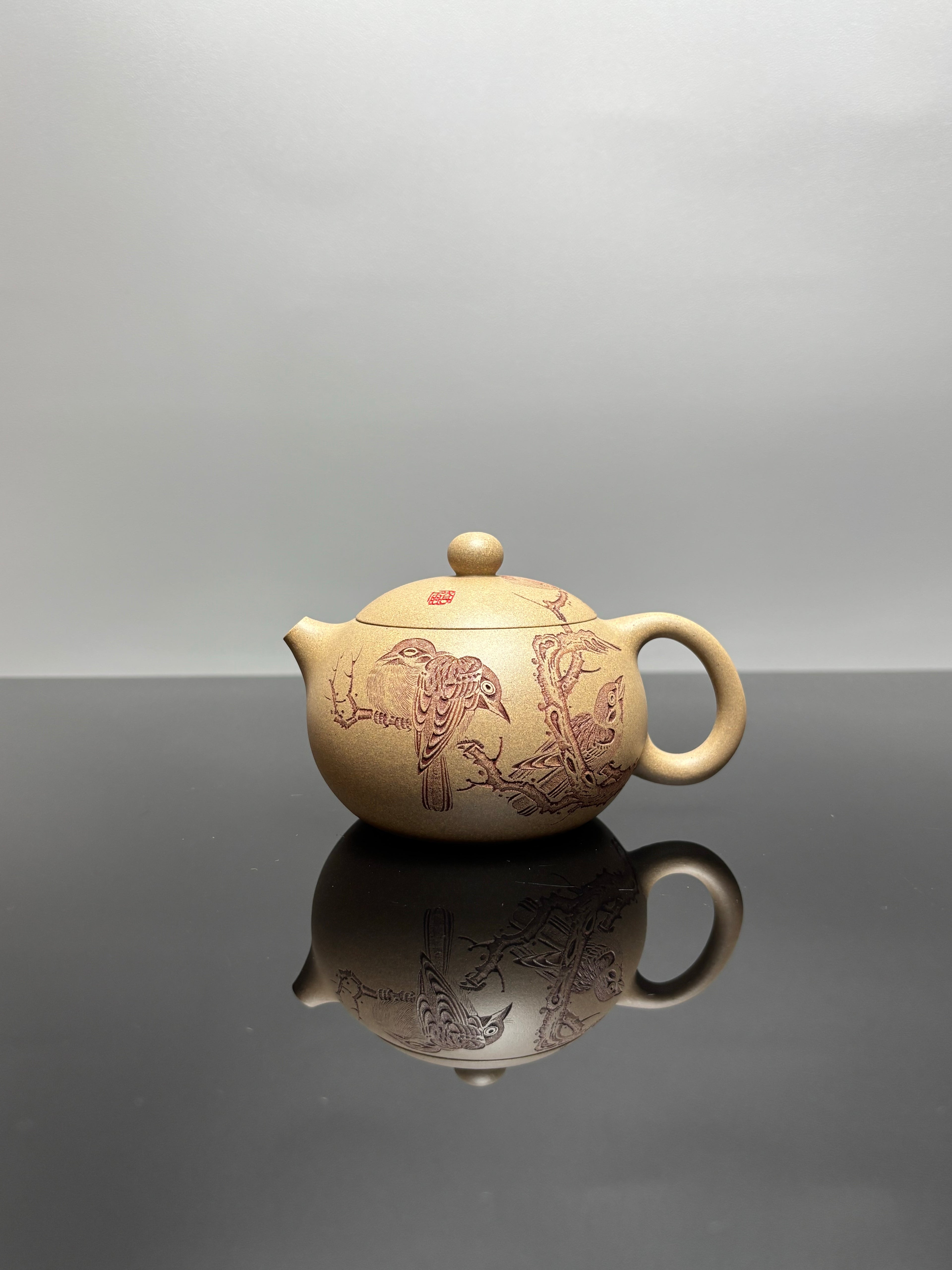 中华神刀·刻绘巅峰 杨喜雨大师陶刻巅峰臻品《西施壶》原矿优质段泥·330cc紫砂刻绘全能艺术名家·杨喜雨 亲工