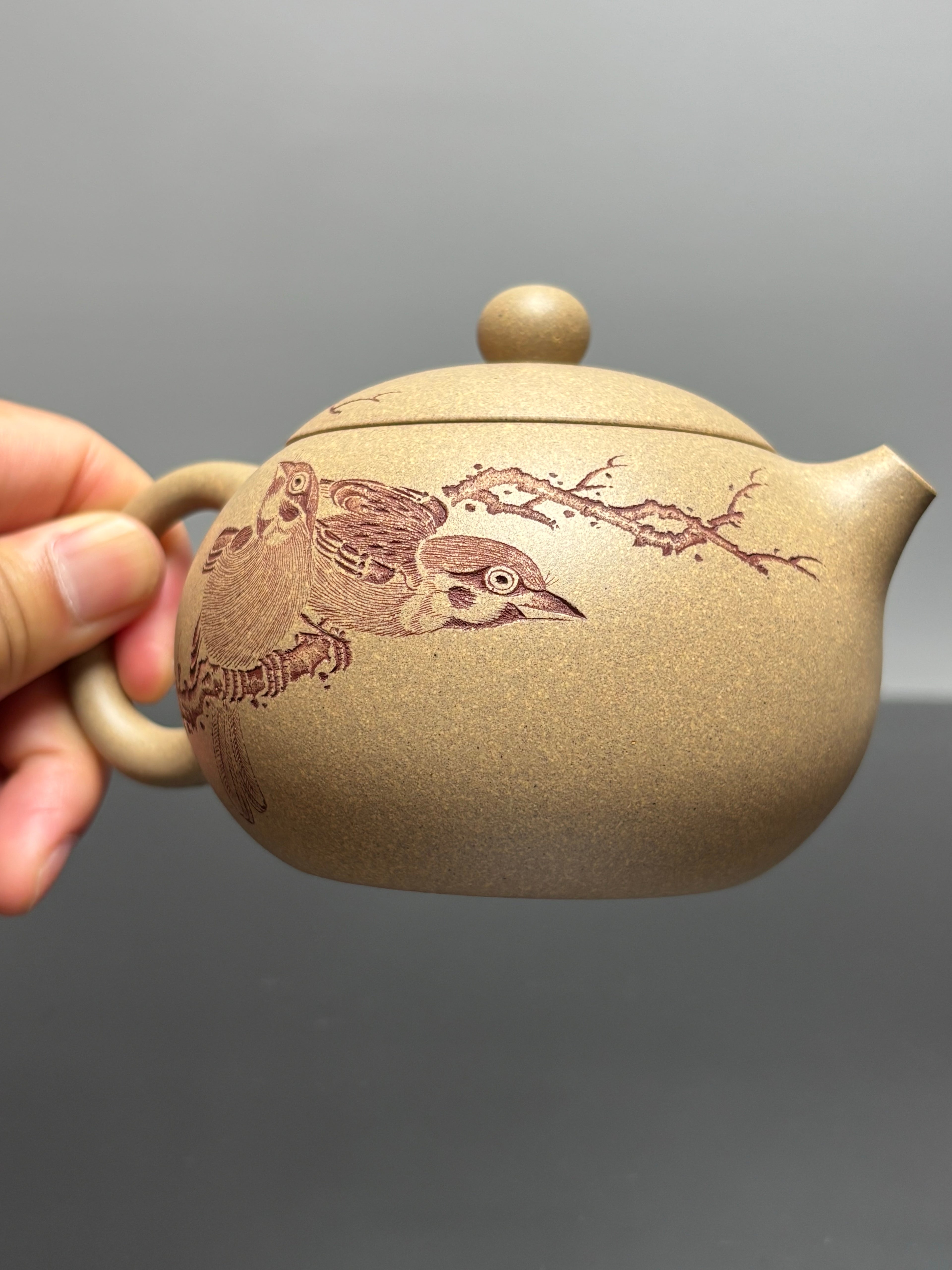 中华神刀·刻绘巅峰 杨喜雨大师陶刻巅峰臻品《西施壶》原矿优质段泥·330cc紫砂刻绘全能艺术名家·杨喜雨 亲工