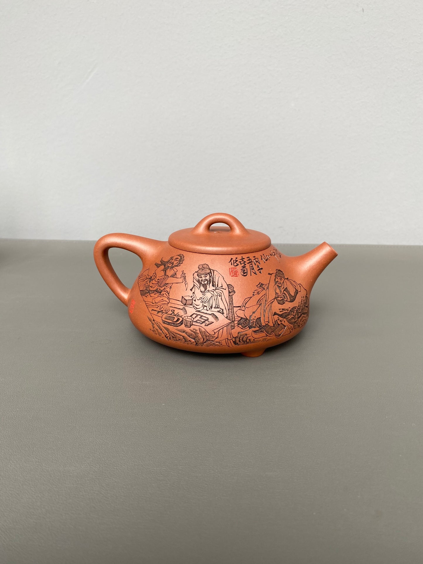 中华神刀·刻绘巅峰｜杨喜雨大师顶流臻品《石瓢·饮中八仙壶》原矿优质底槽清·410cc紫砂刻绘全能艺术名家·杨喜雨 亲工