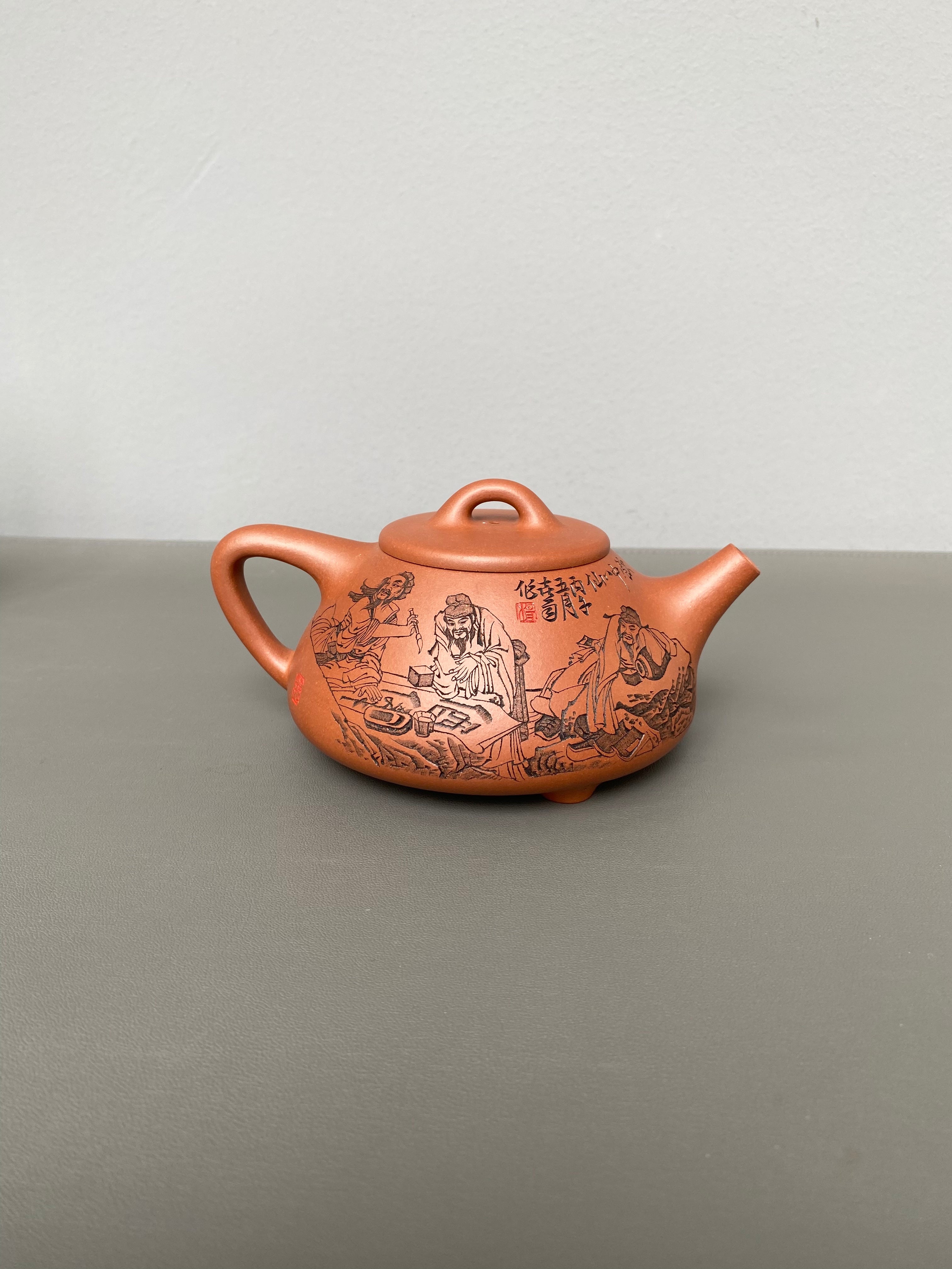 中华神刀·刻绘巅峰｜杨喜雨大师顶流臻品《石瓢·饮中八仙壶》原矿优质底槽清·410cc紫砂刻绘全能艺术名家·杨喜雨 亲工