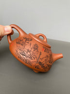 中华神刀·刻绘巅峰｜杨喜雨大师顶流臻品《石瓢·饮中八仙壶》原矿优质底槽清·410cc紫砂刻绘全能艺术名家·杨喜雨 亲工