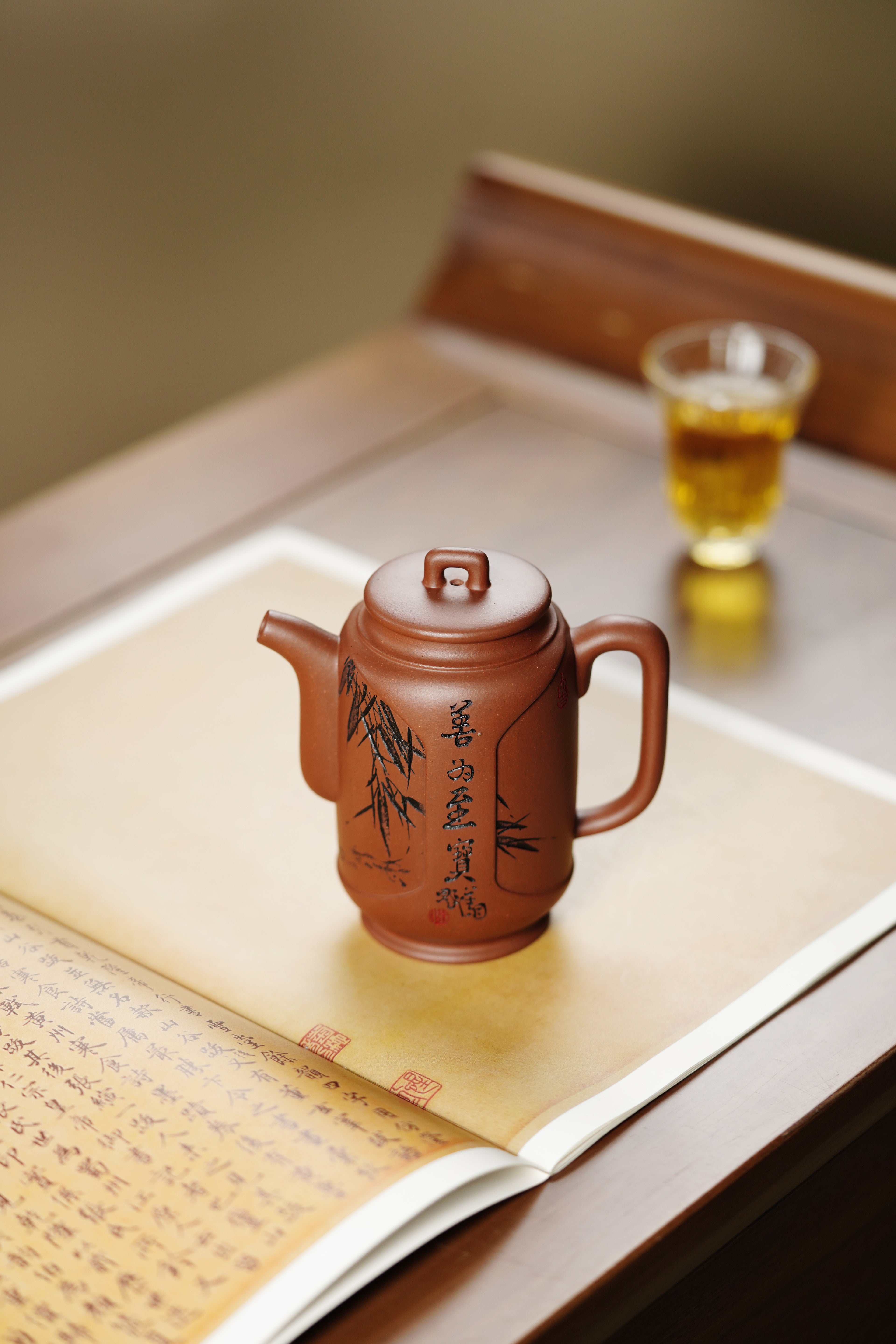 上清紫砂·善传千秋｜紫砂界德艺双馨慈善艺术大家·厉上清亲工孤品【抱朴壶】原矿优质底槽清·220cc