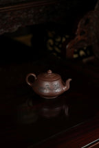 范大生嫡脉｜范秀芳制 范伟群装饰｜双省大师联诀紫砂臻品《春华秋实壶》原矿优质紫泥·300cc（入册款代表作）