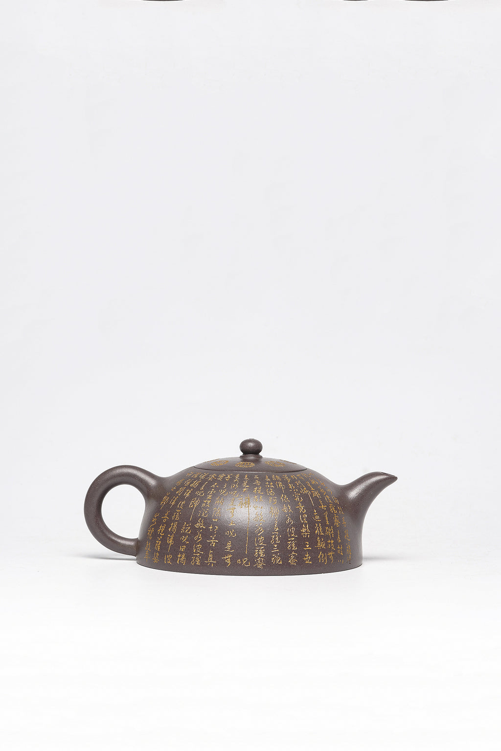 郑求标大师｜双心经至尊藏品·大拍9.7万同款➕金奖➕馆藏《心经半月壶》原矿极品天青泥·320cc
