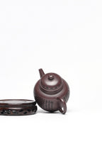 一器藏心经·紫砂纳万福｜郑求标大师｜心经至尊臻品【宫灯壶】原矿极品老紫泥·200cc