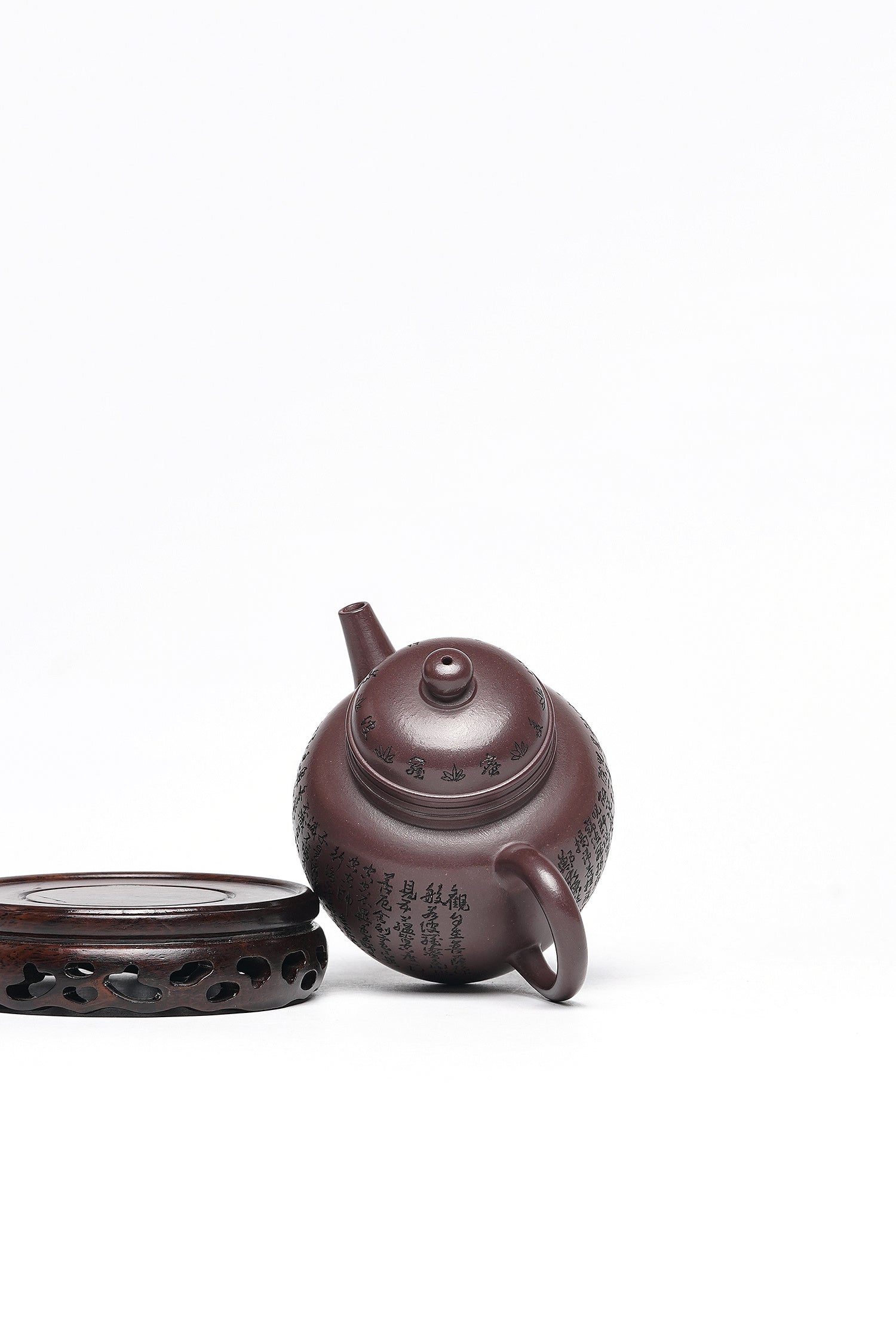 一器藏心经·紫砂纳万福｜郑求标大师｜心经至尊臻品【宫灯壶】原矿极品老紫泥·200cc