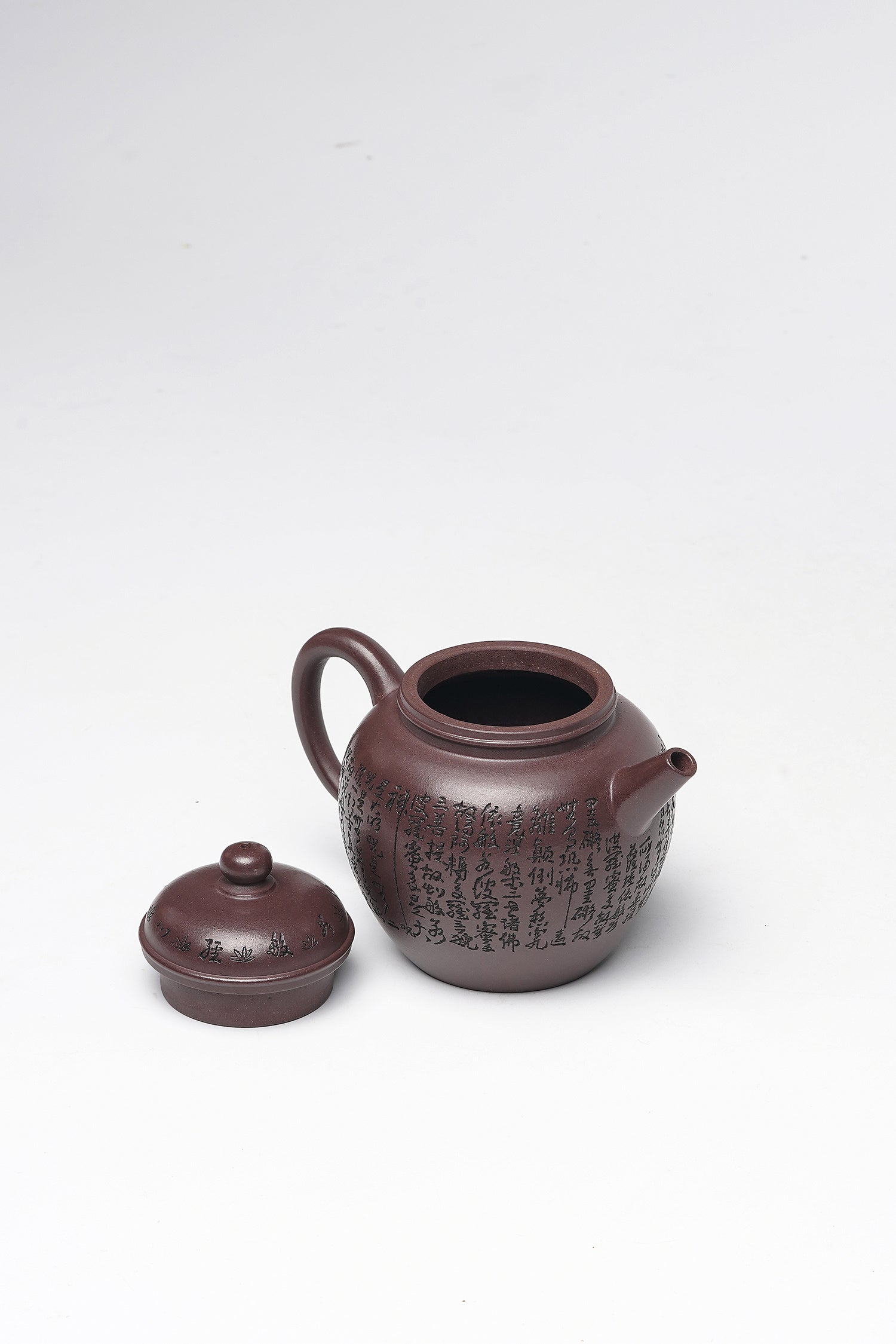 一器藏心经·紫砂纳万福｜郑求标大师｜心经至尊臻品【宫灯壶】原矿极品老紫泥·200cc