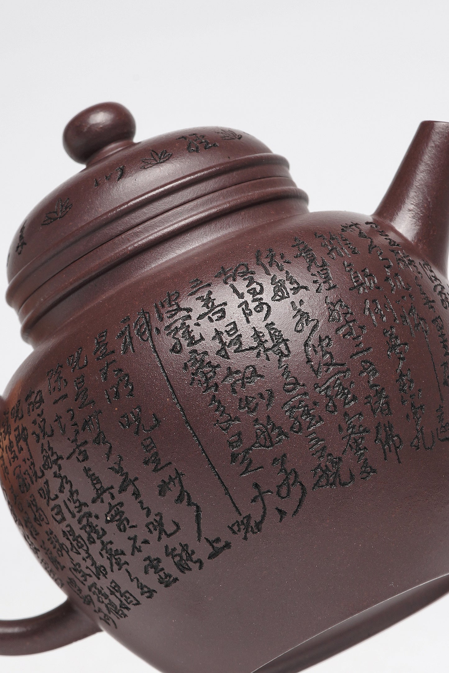 一器藏心经·紫砂纳万福｜郑求标大师｜心经至尊臻品【宫灯壶】原矿极品老紫泥·200cc