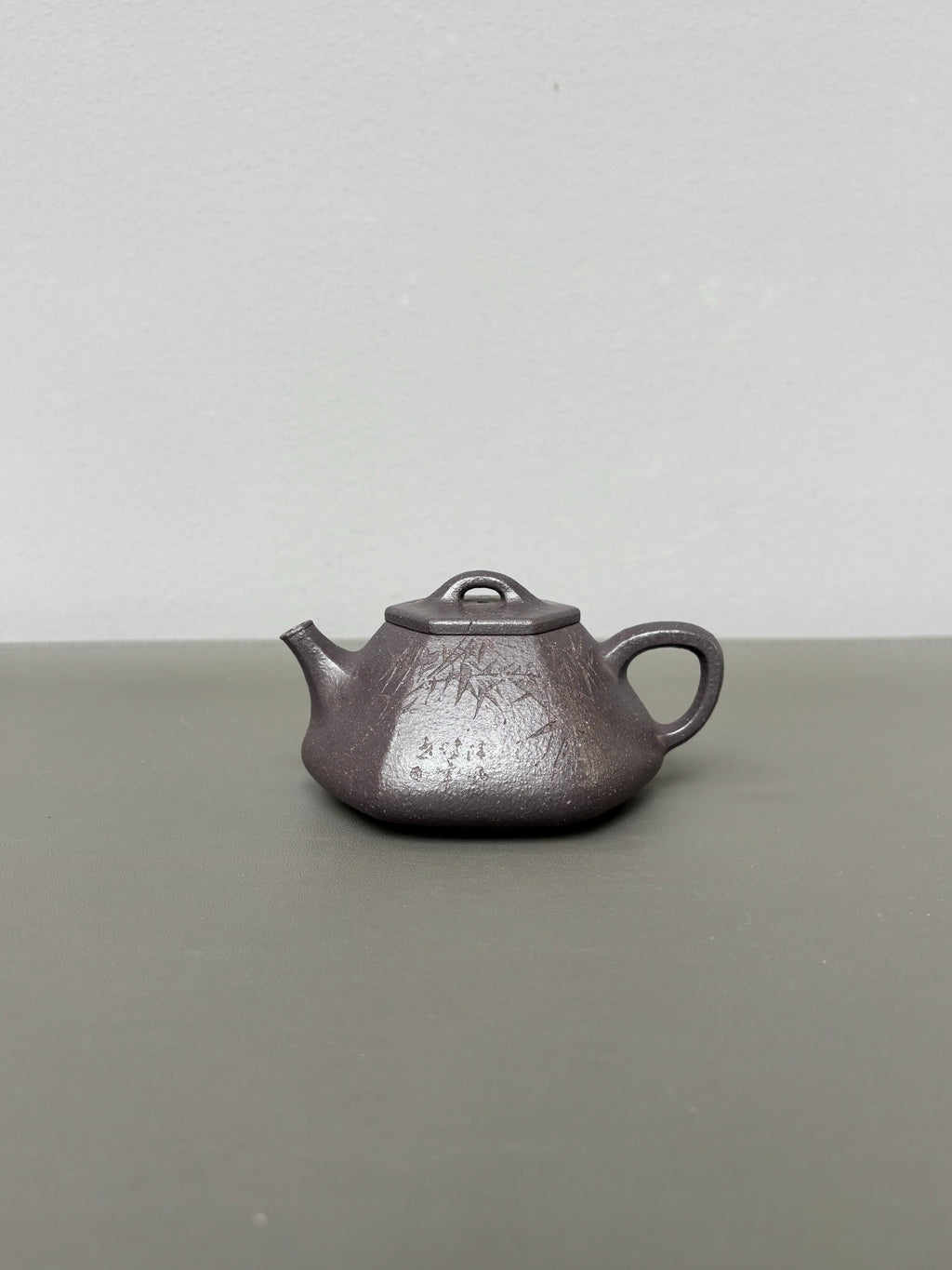 耿浩方壶 礼藏双绝🇨🇳 紫砂80后方器巨匠·耿浩巅峰之作《心舟石瓢壶》原矿极品天清泥·190cc