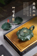 中外名人·弘扬紫砂文化特别贡献奖·蒋艺华大师制《树蛙套组》潜力无限·优质民国绿·300cc